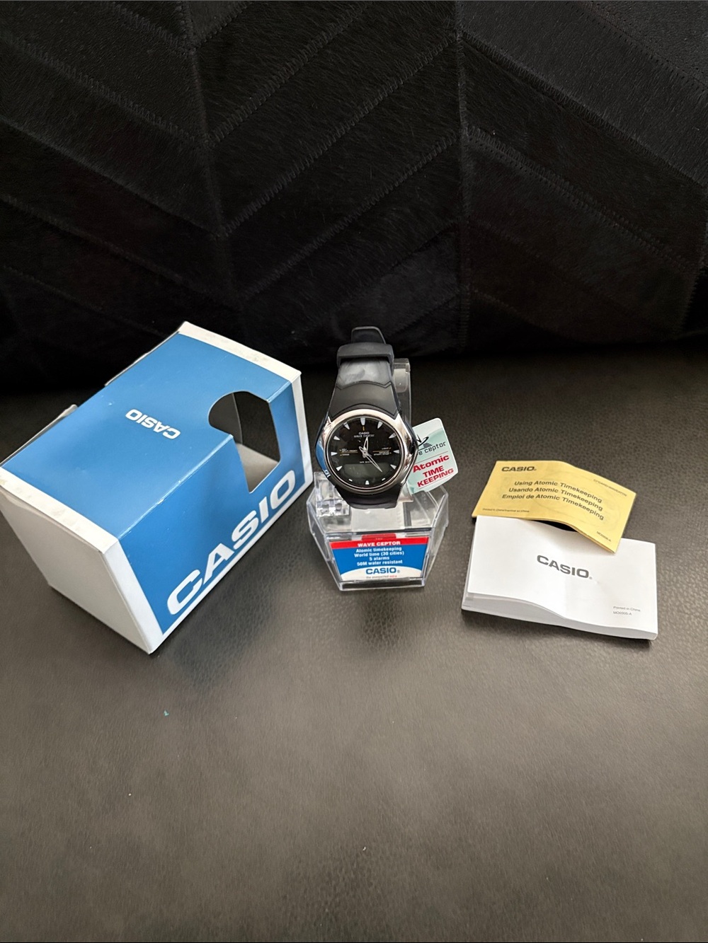 Casio Black and Silver Atomic Sports Watch - Picture 7 of 11